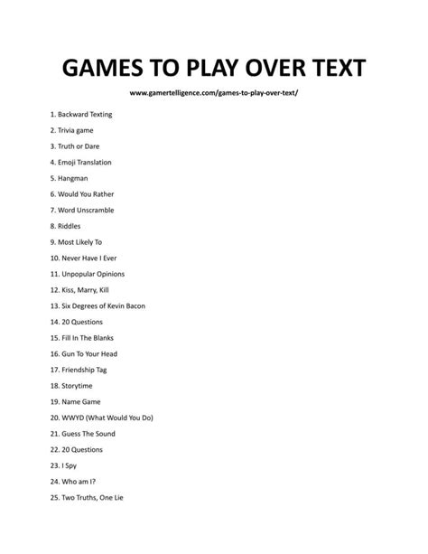 Image result for Fun Games to Play Over Text