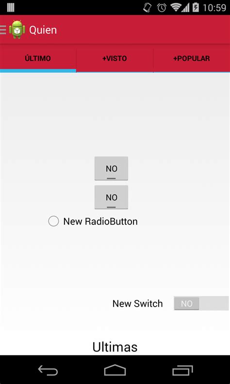 Toradh íomhá ar Horizontal Selector Android