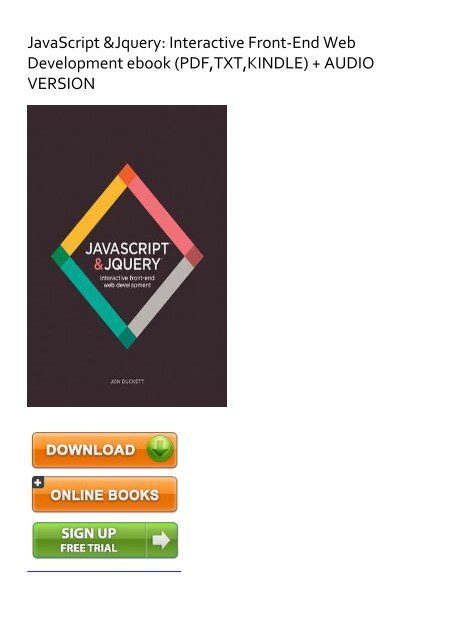 Toradh íomhá ar JavaScript Web Development PDF
