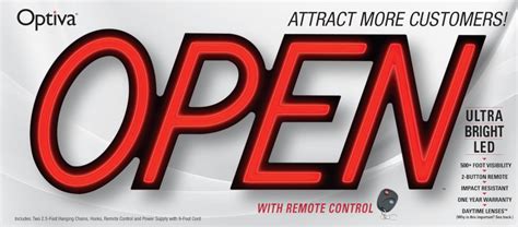 Image result for Optiva Ultra Bright LED Open Sign
