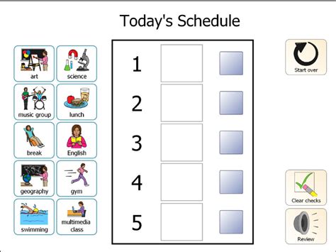 Visual Schedules For Students With Autism Printable | Printable Schedule