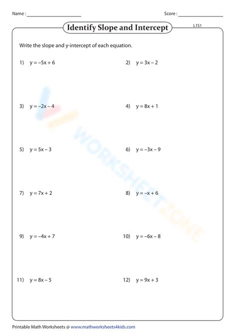 Image result for Convert Standard Form to Slope-Intercept Form Worksheet