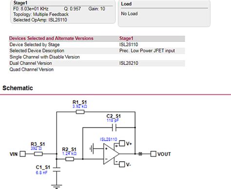 Image result for Op-Amp Fileter Design Software