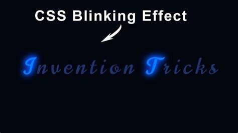 Image result for CSS Animation Blinking Text