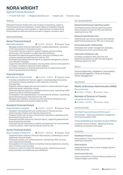 Image result for Resume Introduction Examples Finance