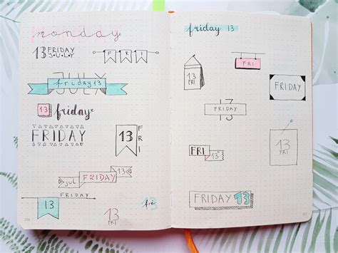 Bullet Journal Header Ideas & Doodle Banners - AnjaHome