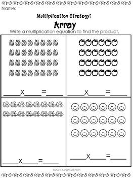 Image result for Multiplication Strategies Array