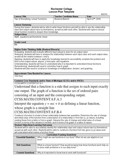 Image result for Deivative of a Function Lesson Plan