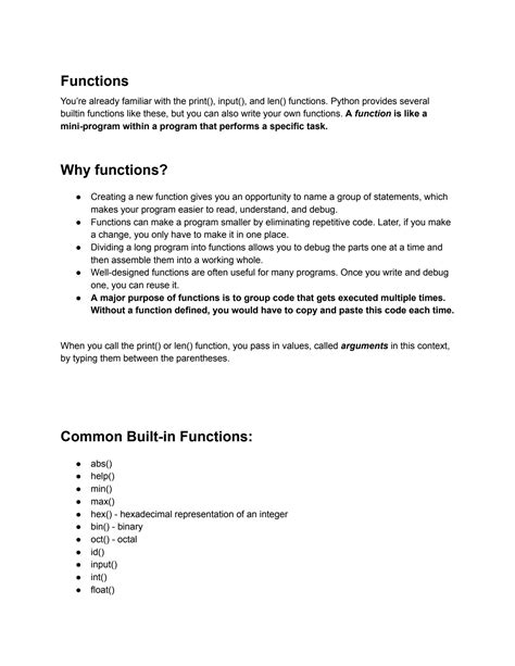 Toradh íomhá ar Basic Python Functions