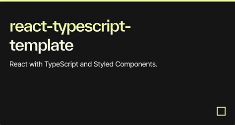 Image result for React TypeScript Template
