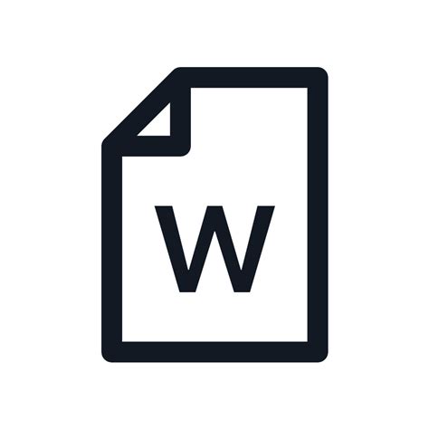 Image result for Word File Icon Vector