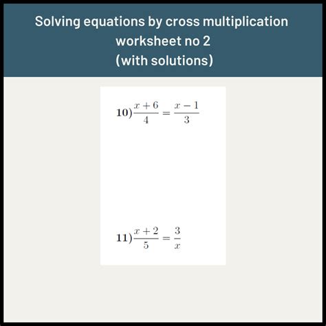 Image result for Cross Multiplication Worksheet