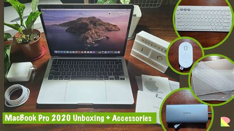 UNBOXING: MacBook Pro 2020 13" + Set-up & Accessories - YouTube