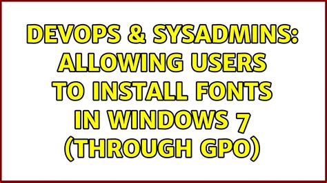 Image result for GPO Fonts Install