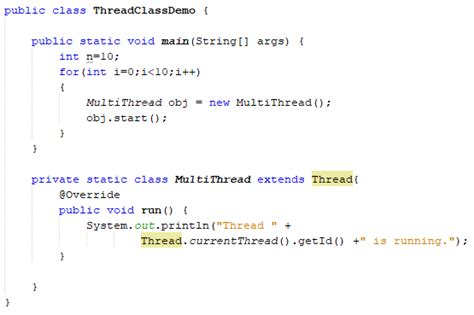 Image result for Extends the Thread Class