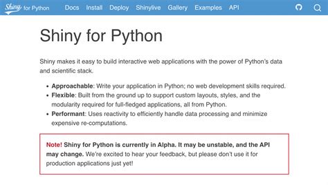 Image result for Shiny Python Table Examples