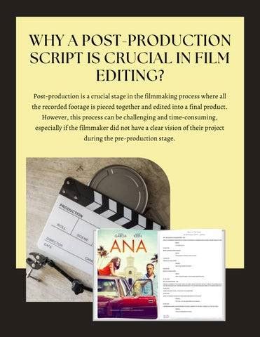 Post-Production Script に対する画像結果