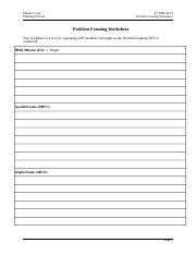 Toradh íomhá ar Problem Framing Worksheet