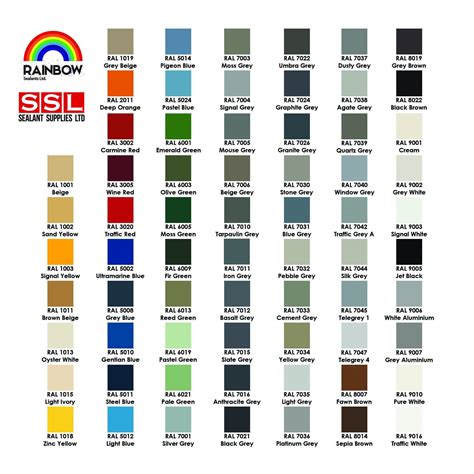 RAL Color Chart High Resolution with Names に対する画像結果