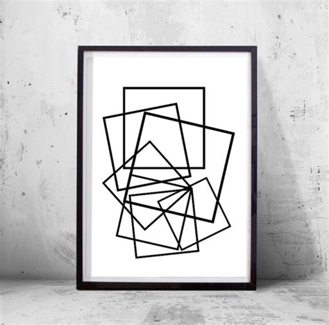 Simple Black And White Abstract Designs