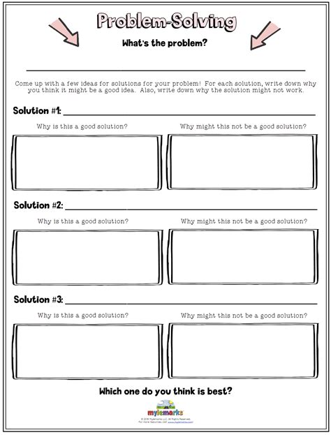 Toradh íomhá ar Problem Solving Road Map Worksheet for Kids