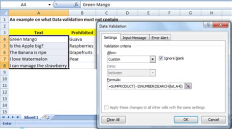 Image result for Excel Data Validation Source Formula
