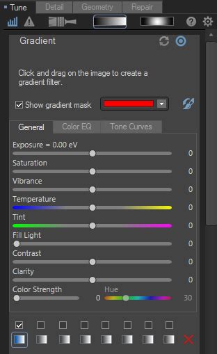 Toradh íomhá ar Gradient Tool
