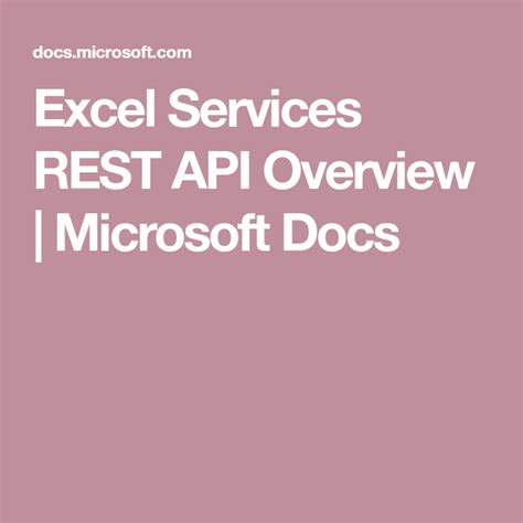 Image result for Create Excel API Documentation