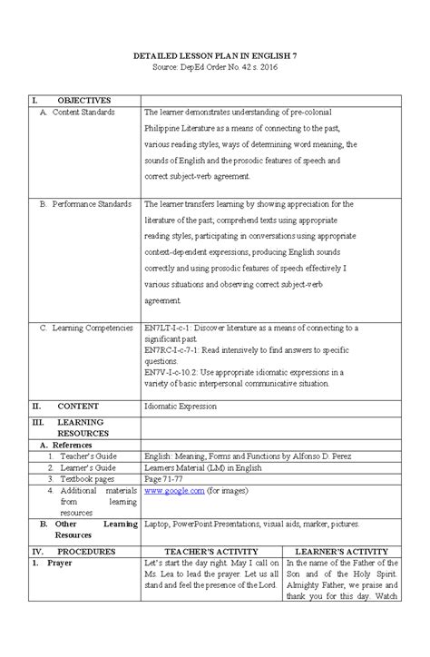 Afbeeldingsresultaten voor Handwritten DepEd Lesson Plan
