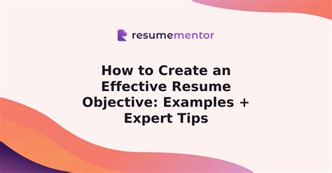 Image result for Tips for Resume Objective