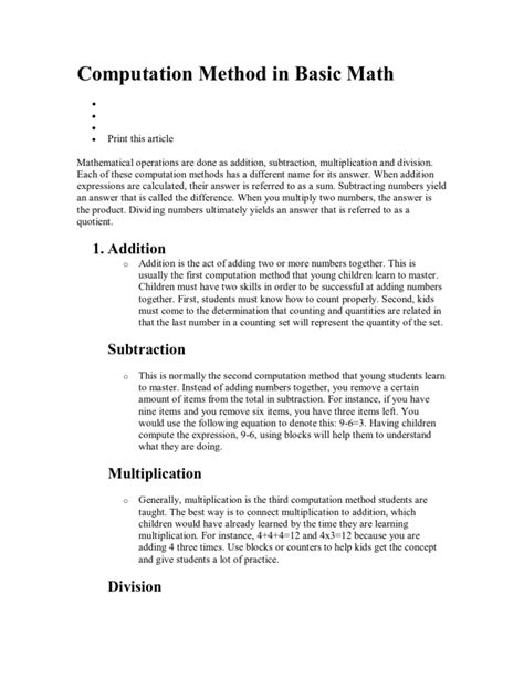 Image result for How to Do Computation Math