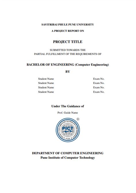 Project Report Front Page に対する画像結果