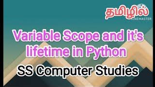 Image result for Python Scope and Lifetime of Variables