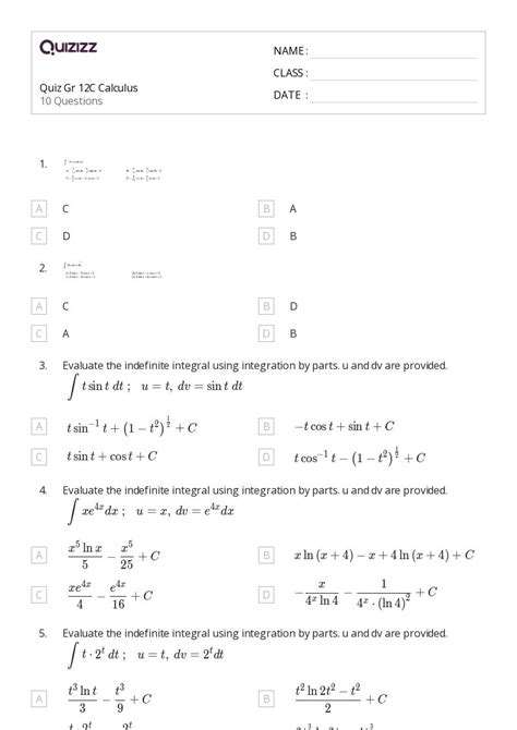 Basic Calculus Grade 11 Worksheet に対する画像結果