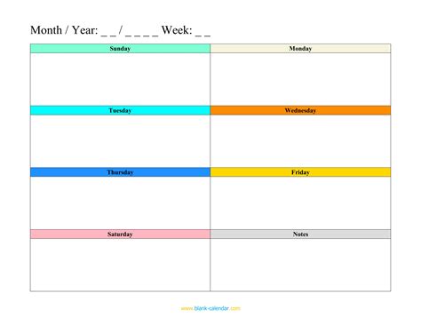 Image result for Weekly Schedule Worksheet