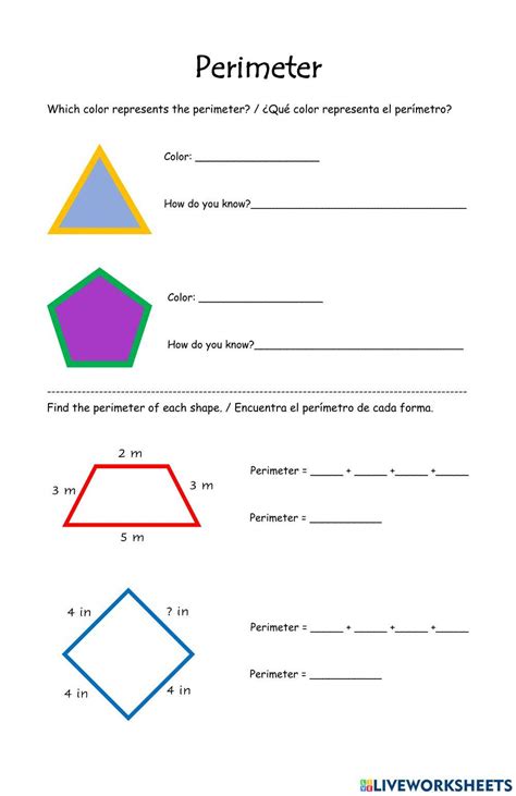 3rd Grade Math Perimeter Worksheets に対する画像結果