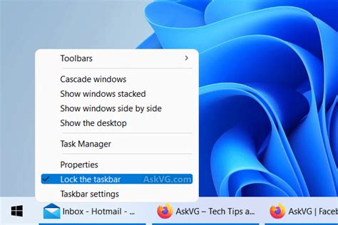 Image result for Taskbar Properties Windows 11