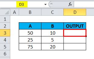 Image result for Division Formula in Excel Example