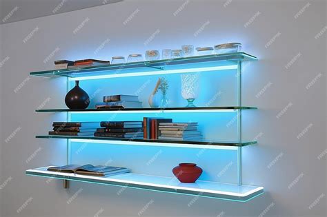 Image result for LED Floating Bookshelves