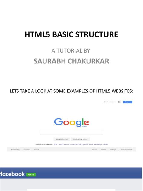 Image result for HTML5 Page Structure