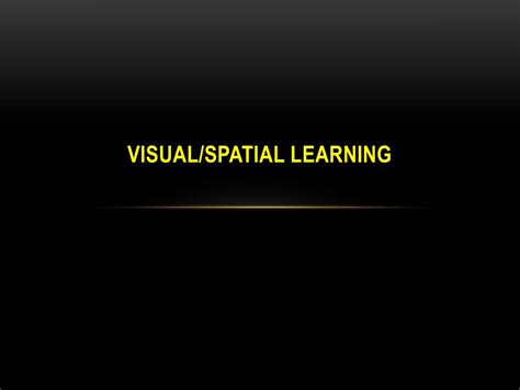 Visual Spatial Learning に対する画像結果