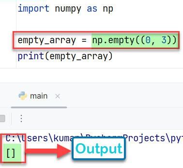 Image result for Empty Array in Python Numpy