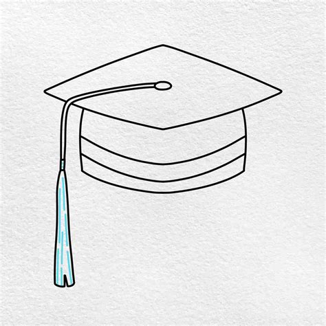 Image result for Drawing of Cap Graduation From Side