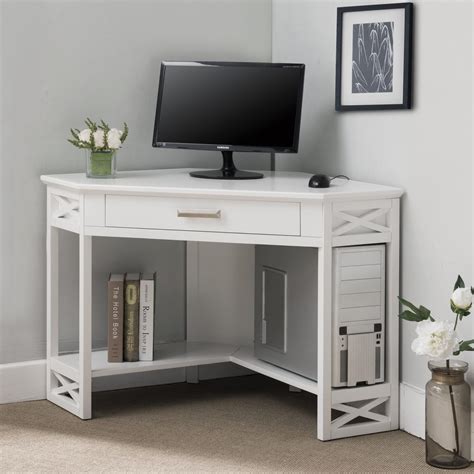 Image result for Corner Computer Table White