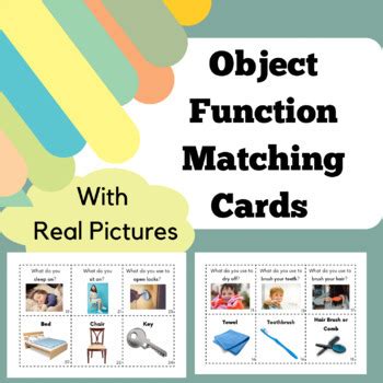 Object Function Matching Activity 的图像结果