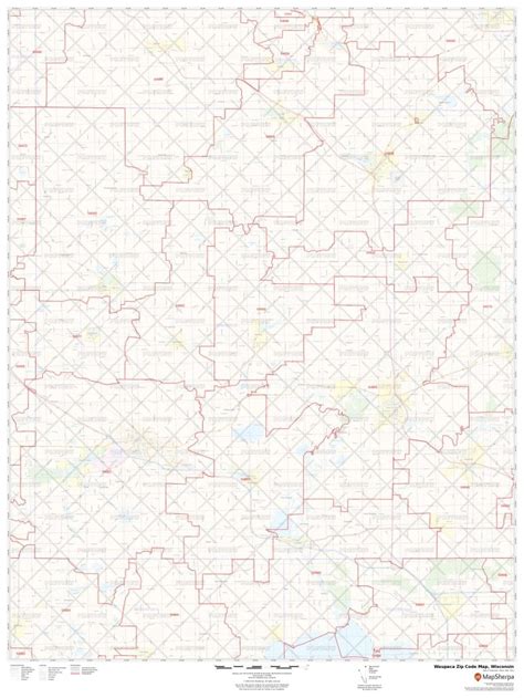 Image result for Wiscon Zip Code Map by County