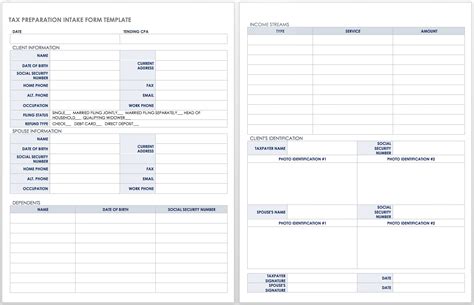Image result for Financial Advisor Intake Sheet