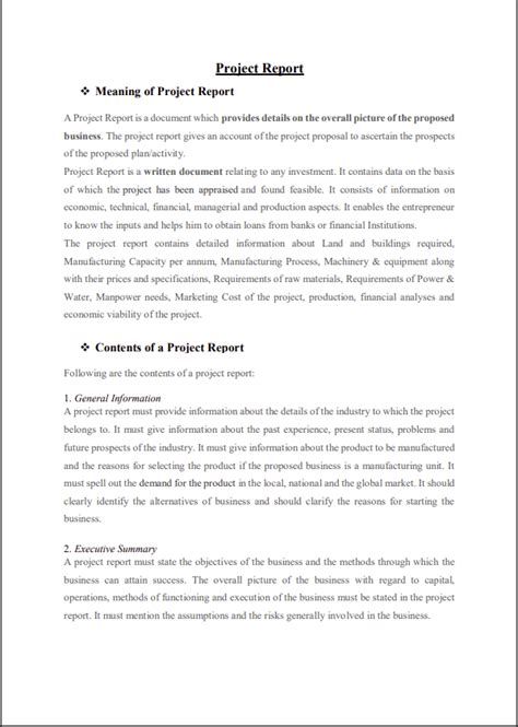 Image result for Example of an Report