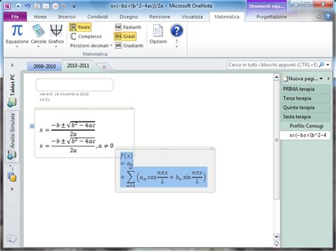 Toradh íomhá ar OneNote Math