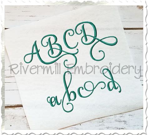 Toradh íomhá ar Machine Embroidery Hand Writing Fonts